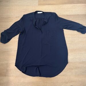 Lush Deep Blue Blouse size XL